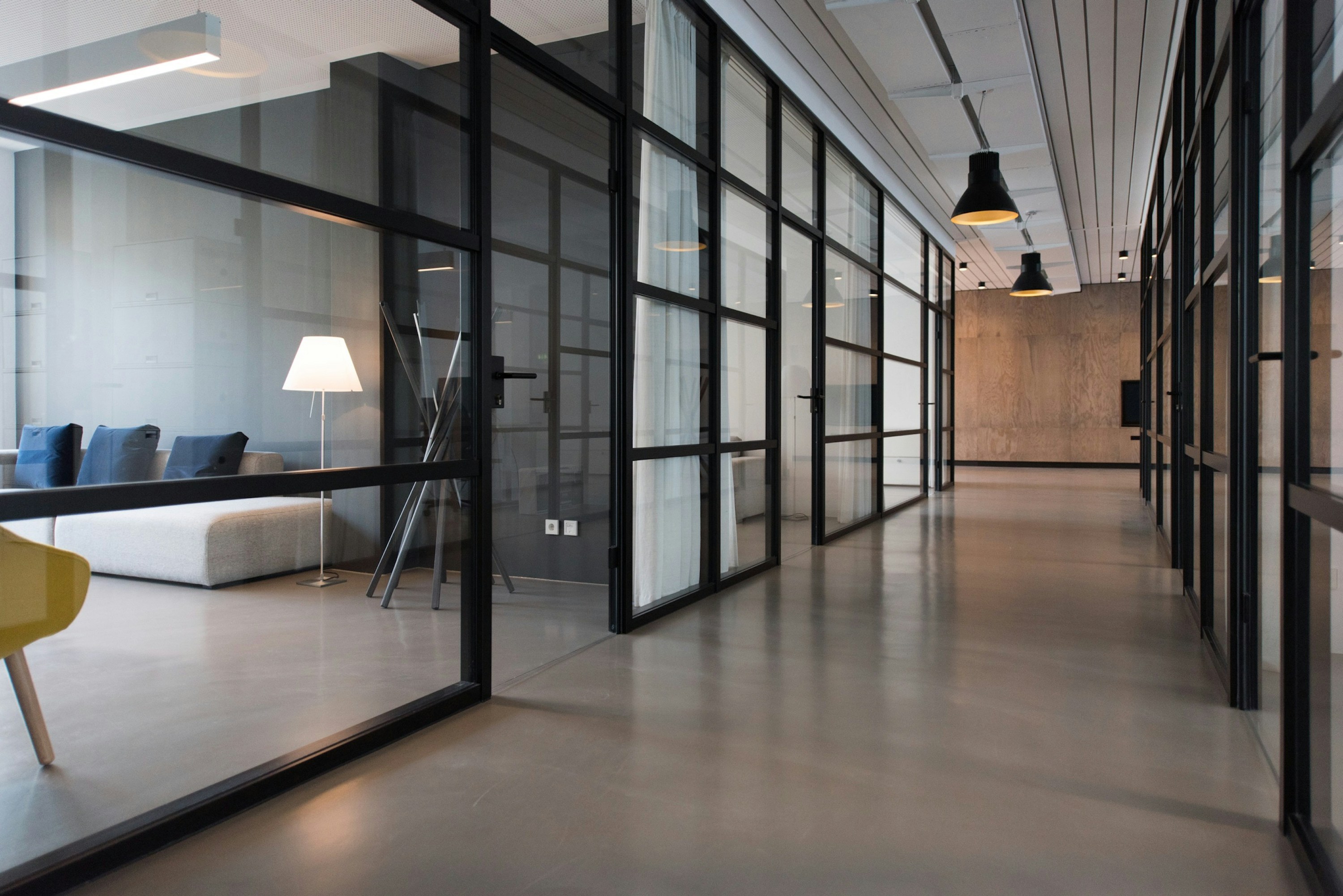 A light-filled contemporary business environment